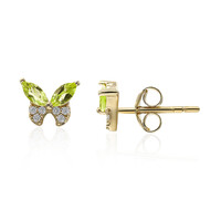 Pendientes en plata con Peridoto de Birmania