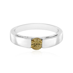 Anillo en plata con Zircón amarillo