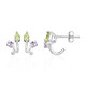 Pendientes en plata con Peridoto