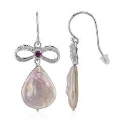 Pendientes en plata con Perla Freshwater (TPC)