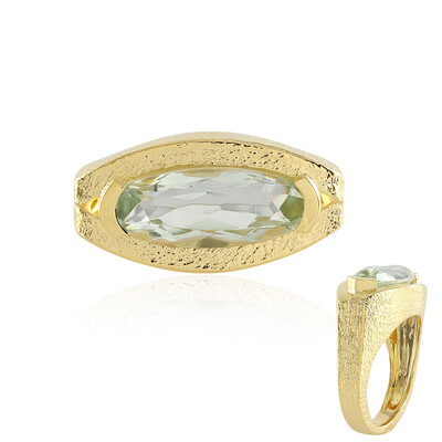 Anillo en plata con Amatista verde (MONOSONO COLLECTION)