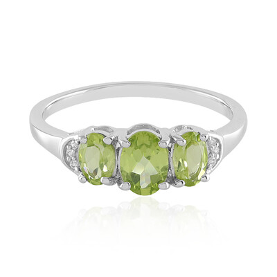 Anillo en plata con Peridoto