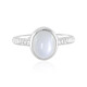 Anillo en plata con Piedra de Luna blanca (MONOSONO COLLECTION)