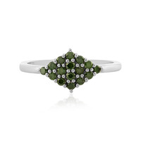 Anillo en plata con Diamante I3 verde