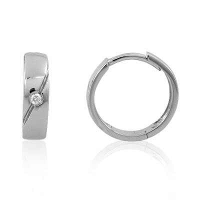 Pendientes en platino con Diamante limpio a lupa F (LUCENT DIAMONDS)