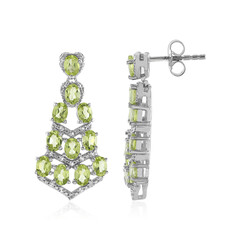 Pendientes en plata con Peridoto