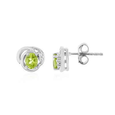 Pendientes en plata con Peridoto