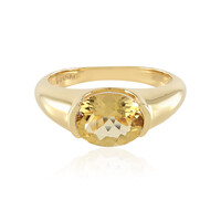 Anillo en plata con Berilo amarillo