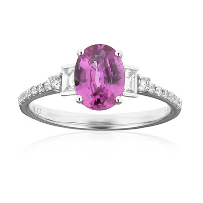 Anillo en oro con Zafiro rosado (CIRARI)