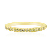 Anillo en oro con Diamante amarillo canario