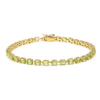 Brazalete en plata con Peridoto