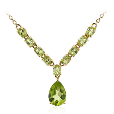 Collar en plata con Peridoto de Birmania