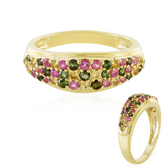 Anillo en plata con Turmalina rosa de Brasil