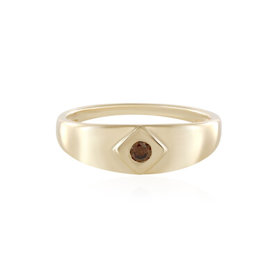 Anillo en oro con Diamante chocolate I2