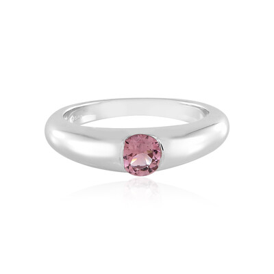 Anillo en plata con Turmalina rosa de Brasil