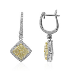 Pendientes en oro con Diamante amarillo SI2 (CIRARI)