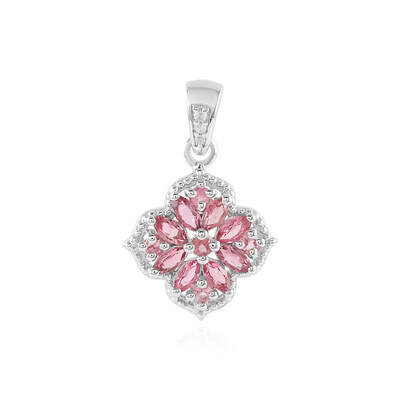 Colgante en plata con Turmalina rosa