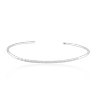 Brazalete en plata con Diamante I3 (I)