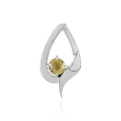 Colgante en plata con Zircón amarillo