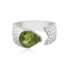 Anillo en plata con Peridoto (de Melo)