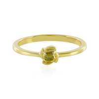 Anillo en plata con Diamante I3 amarillo