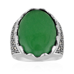 Anillo en plata con Ágata verde (Annette classic)