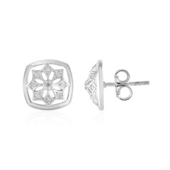 Pendientes en plata con Diamante I2 (I)