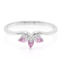 Anillo en plata con Zafiro de Ceilán rosa