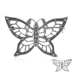 Broche en plata con Marcasita (Annette classic)