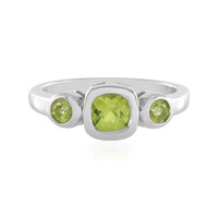 Anillo en plata con Peridoto