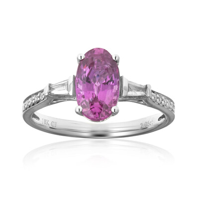 Anillo en oro con Zafiro rosado (CIRARI)