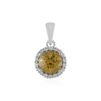 Colgante en plata con Zircón amarillo