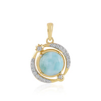 Colgante en plata con Larimar