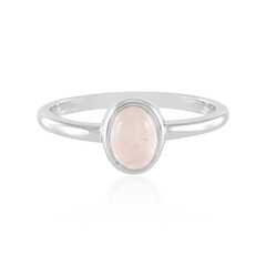 Anillo en plata con Cuarzo rosa