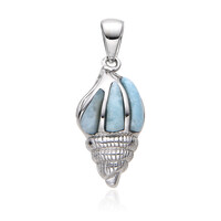 Colgante en plata con Larimar