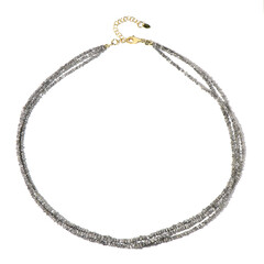 Collar en plata con Diamante plateado