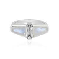 Anillo en plata con Piedra de luna azul (KM by Juwelo)