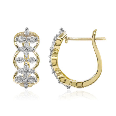 Pendientes en oro con Diamante SI1 (G) (Annette)