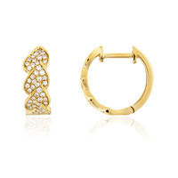 Pendientes en oro con Diamante limpio a lupa F (LUCENT DIAMONDS)