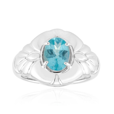 Anillo en plata con Apatita azul (Pallanova)