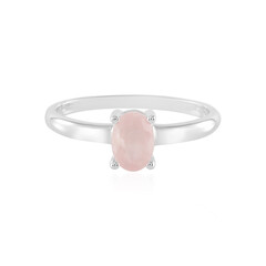 Anillo en plata con Cuarzo rosa