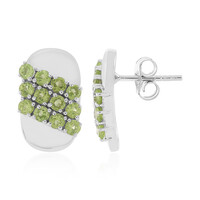 Pendientes en plata con Peridoto