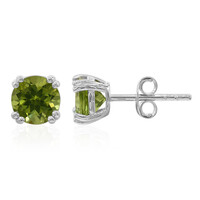 Pendientes en plata con Peridoto de Birmania