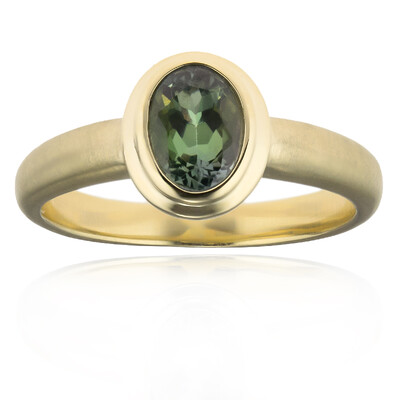 Anillo en oro con Tanzanita verde (CUSTODANA)