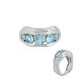 Anillo en plata con Topacio azul cielo (SAELOCANA)