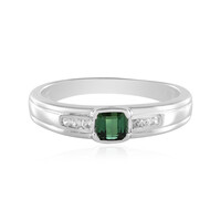 Anillo en plata con Turmalina verde Benedito