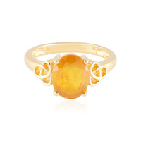 Anillo en plata con Zafiro amarillo de Madagascar