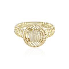 Anillo en oro con Perla blanca Freshwater (Ornaments by de Melo)