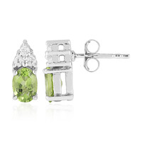 Pendientes en plata con Peridoto