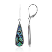 Pendientes en plata con Concha de Abalone (Art of Nature)